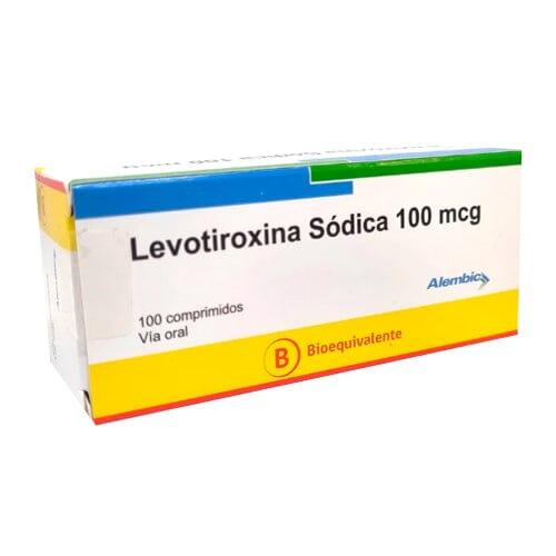 Levotiroxina 100 mcg x 100 comprimidos "Ley Cenabast" ALEMBIC